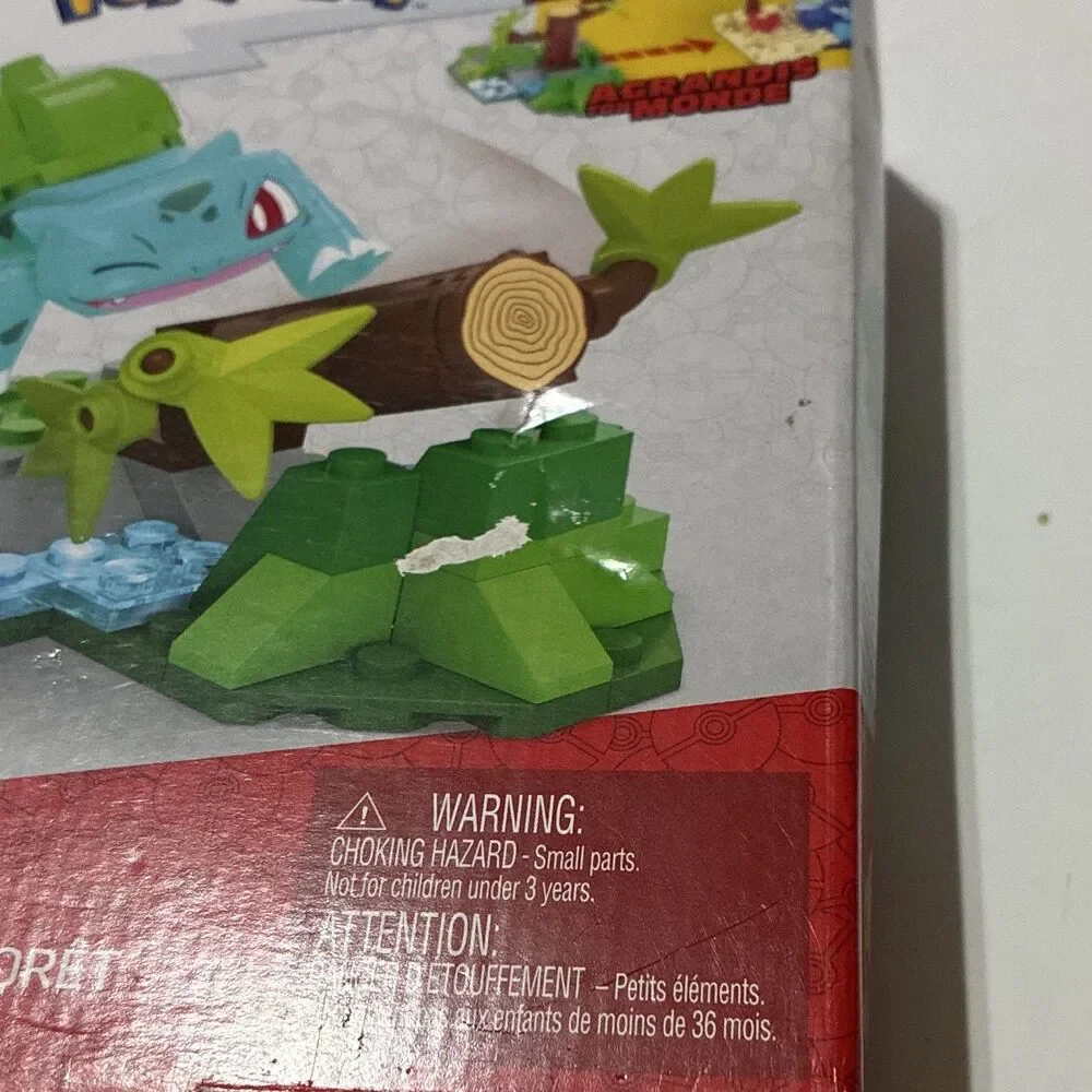 MEGA Pokémon Bulbasaur’s Forest Fun HDL77 82 Pieces Factory Sealed Box Damage